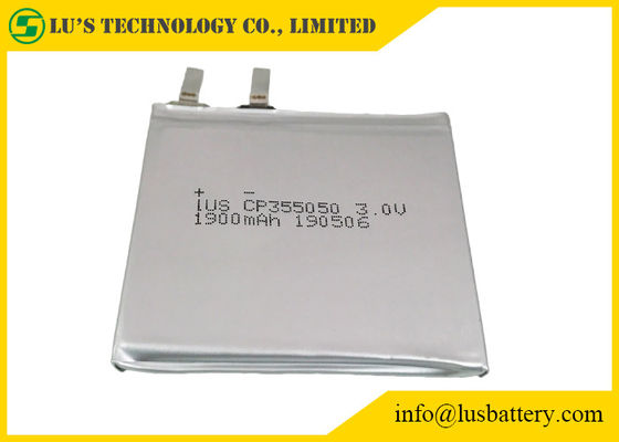 IOT 솔루션을 위한 Cp355050  3v 1900 mah 가는 Limno2 배터리