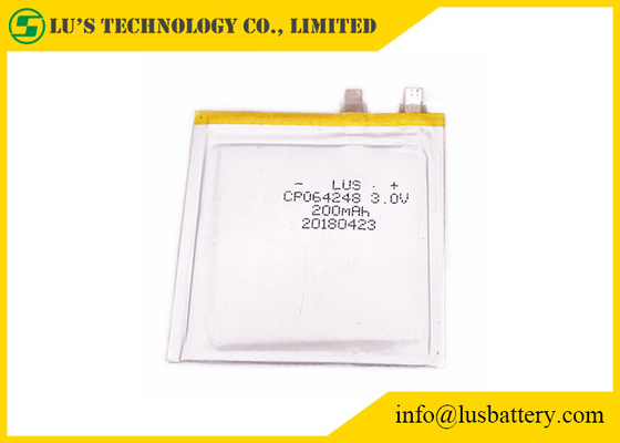 꼬리표를 위한 RFID ETC 매우 얇은 리튬 전지 200mah 3.0v CP064248