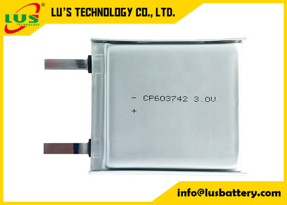 지적 물류관리를 위한 CP603742 작은 판 형상 전지 2400mAh 부드러운 꽉 찬 LiMnO2 배터리