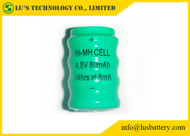 80mah 1.2 V 재충전 전지 단추 세포 NIMH 물자 긴 서비스 기간
