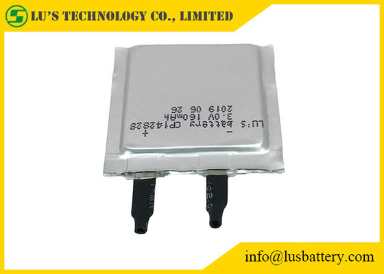 센서 장비를 위한 3.0v 160 mah CP142828 부드럽 Limno2 배터리