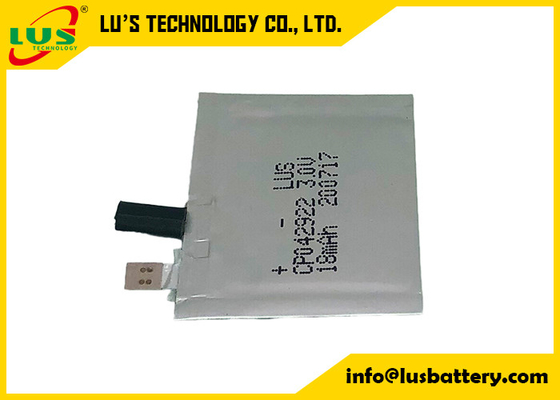 스마트 카드 극단적 얇은 셀 CP042922 3V 18mAh RFID 탭 단말기