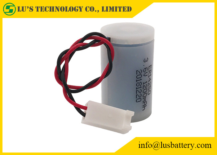 배터리 1/2AA는 미터링을 위한 플라스틱 케이스로 ER14250 3.6 Ｖ 1200 mah lisocl2 배타이르스를 분류합니다