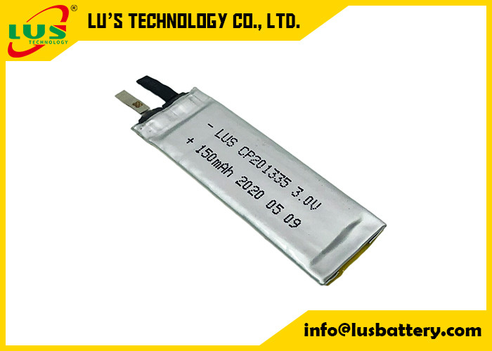 가는 3.0 Ｖ 150 mah Cp201335 리튬 이온 전지 비 재충전이 가능한 유형