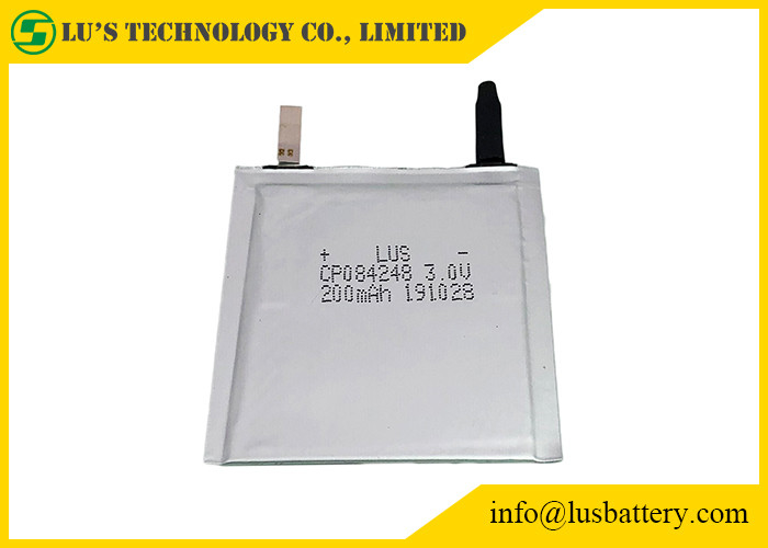 탄력적인 채 추적 가능한 스마트 라벨을 위해 리튬 망간 전지 3.0v 200 mah CP084248을 패키징합니다