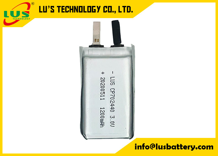 전자 레코드 트래킹 시스템을 위한 부드러운 초박형 전지 1500 mah 3 볼트 CP702440