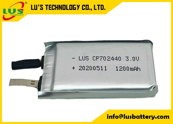 전자 레코드 트래킹 시스템을 위한 부드러운 초박형 전지 1500 mah 3 볼트 CP702440