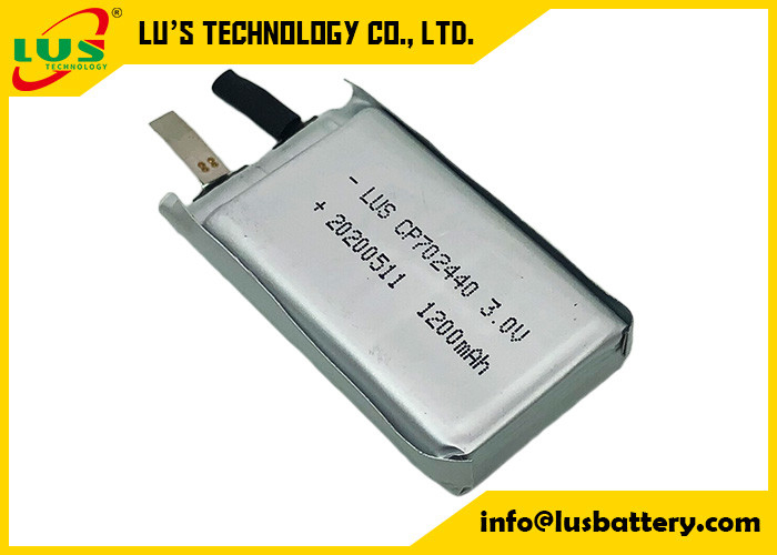 전자 레코드 트래킹 시스템을 위한 부드러운 초박형 전지 1500 mah 3 볼트 CP702440