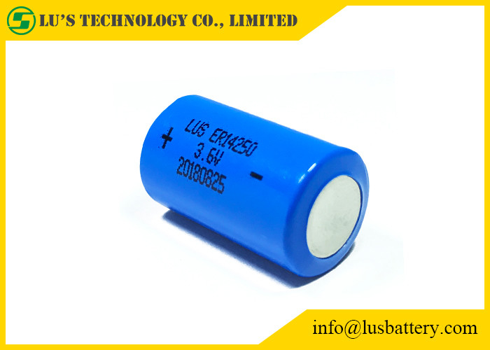 비 재충전이 가능한 ER14250 리튬 배터리 3.6 Ｖ 1/2 AA 1200mAh 사이즈 Lisocl2 건전지 팩