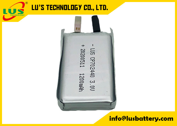 휴대용 도청 장치를 위한 CP702440 LiMnO2 배터리 극단적 얇은 셀 3.0V 1500mAh