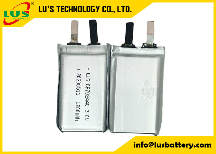 휴대용 도청 장치를 위한 CP702440 LiMnO2 배터리 극단적 얇은 셀 3.0V 1500mAh