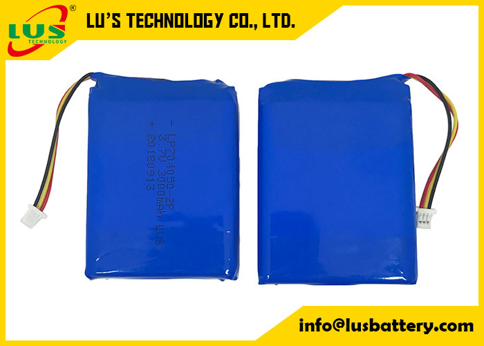 내각 빛을 위한 리튬-폴리머 1600mAh 3.7V 리포 건전지 팩 3000 mah PL704050-2P
