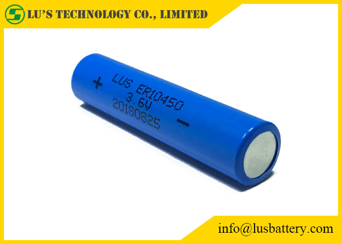 유틸리티 계량기 / GPS 알람을 위한 ER10450 AAA 리튬 배터리 3.6V 800mAh 뛰어난 R03P LR03