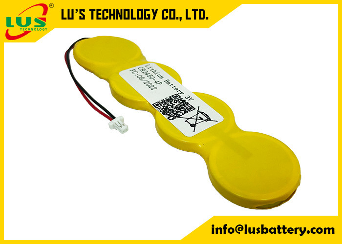 OEM 3V 리튬 버튼형 배터리 2400 mah CR2450 4P 코인 전지 IMOS 1P2-A1 배터리