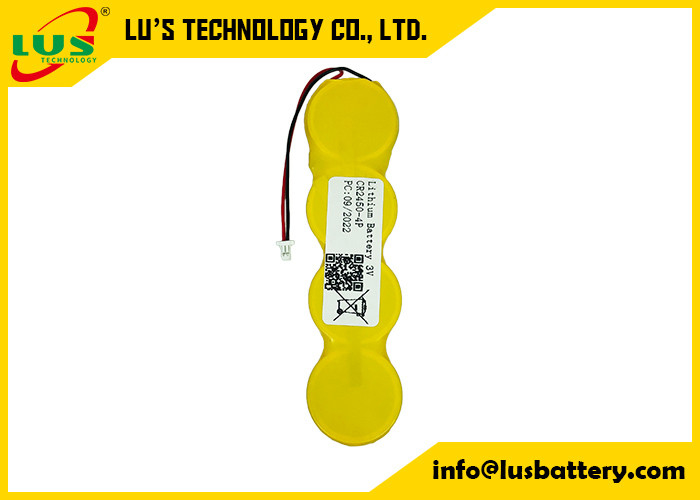 OEM 3V 리튬 버튼형 배터리 2400 mah CR2450 4P 코인 전지 IMOS 1P2-A1 배터리