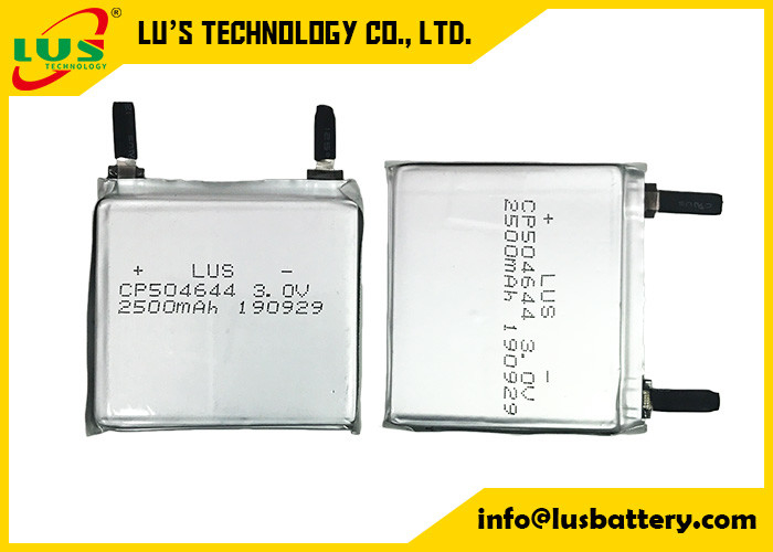 CP504644 IOT 제품을 위한 기본 리튬 전지 3V 2500mAh 매우 얇은 배터리
