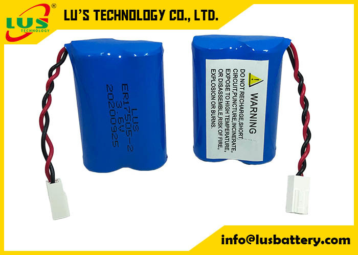 ER17505 3.6V 리튬 염화 티오닐 건전지 6800mah 크기 리튬 전지