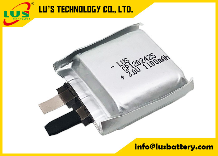 RTLS 제품을 위한 1100mAh LiMnO2 배터리 CP1202425 3v 고온 응용 배터리