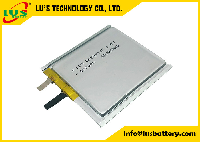 800 mah 3.0V Li MnO2 배터리 극단적인 박막 CP224147 CP224248 CP244550 CP254550 CP244649
