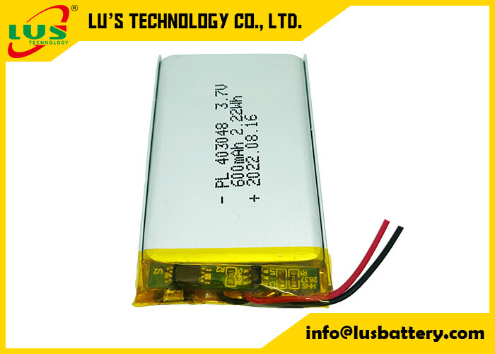 지적 충진 램프 LP403048 LP303065를 위한 600 mah 3.7v 303450 배터리 리포 배터리