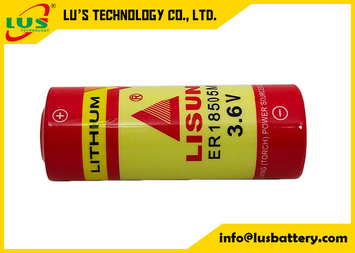 나선형 초기의 리튬 전지 3.6V 3600mAh Li SOCl2 배터리 ER18505M UHR-ER18505