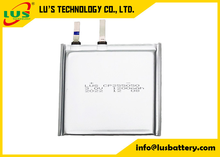 전자록을 위한 CP255050 3.0V 1200 mah 평평한 초박형 전지 탄력적 소프트 패키지