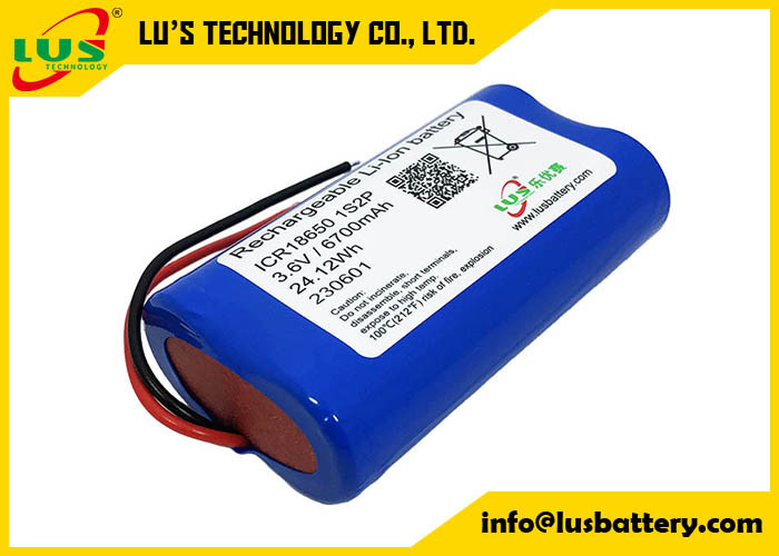 ICR18650 건전지 팩 3.6V 6700mAh 리튬이온 재충전형 배터리 팩 18650 3350 mah 6700 mah