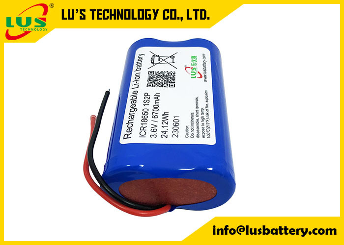 ICR18650 건전지 팩 3.6V 6700mAh 리튬이온 재충전형 배터리 팩 18650 3350 mah 6700 mah