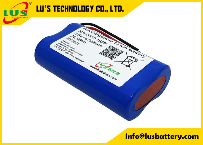ICR18650 건전지 팩 3.6V 6700mAh 리튬이온 재충전형 배터리 팩 18650 3350 mah 6700 mah