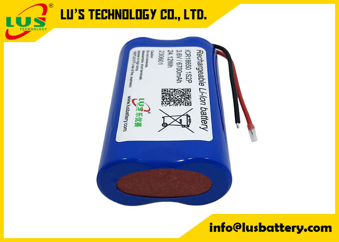 3.7v 18650 5200mah 리튬 전지 맞춤형 충전식 1S2P 3.7V 5200mAh 리튬 전지 팩 18650