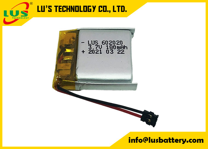 리포 배터리 LP602020 비행 스핀러용 3.7V 180mAh 높은 에너지 밀도 리 폴리머 배터리 LP602020
