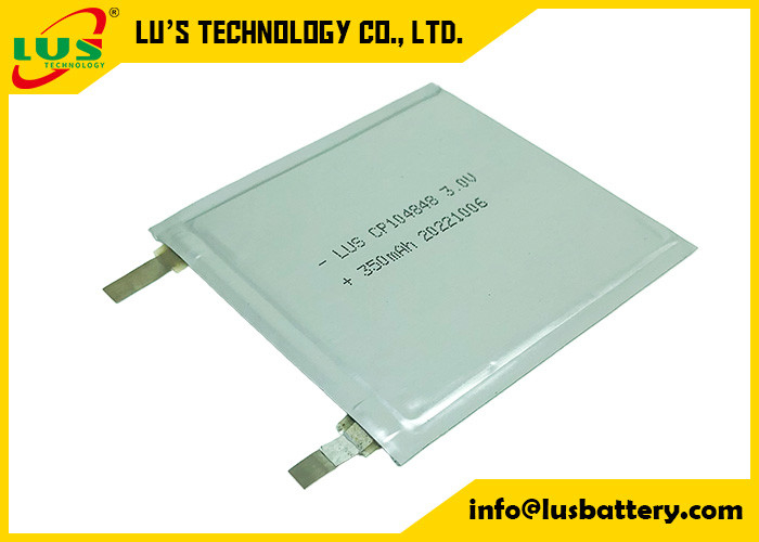 CP104848 3.0V 400mAh 림노2 울트라 얇은 재충전 불가능한 부드러운 리-미노2 평면 리?? 배터리 104848