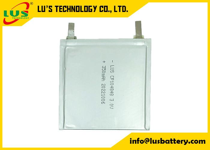 CP104848 3.0V 400mAh 림노2 울트라 얇은 재충전 불가능한 부드러운 리-미노2 평면 리?? 배터리 104848