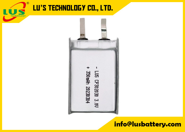 리?? 이온 폴리머 배터리 CP302030 CP203830 리 Mno2 배터리 3.0V 350mAh 태그 장치