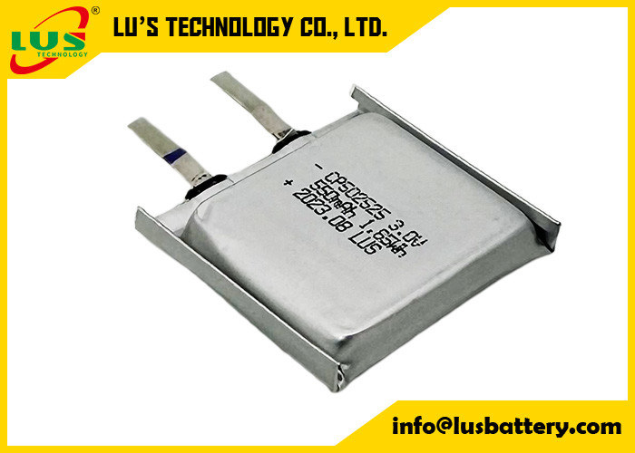 CP502525 3v 550mAh 소프트 팩 배터리 IOT 센서 CP502520 LiMnO2 얇은 셀 3.0V 얇은 유연 배터리