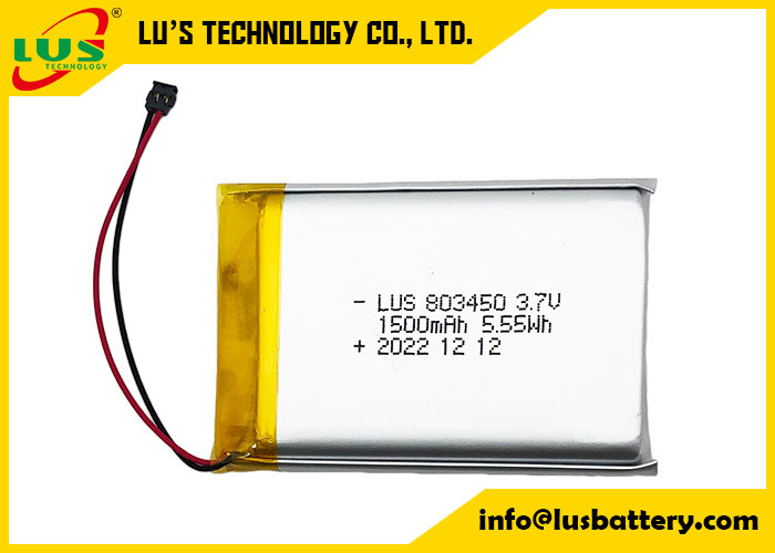 리?? 폴리머 배터리 1500mAh 5.55Wh LP803450 1500mAh 3.7V 재충전 가능한 리 폴리머 배터리 LP803450