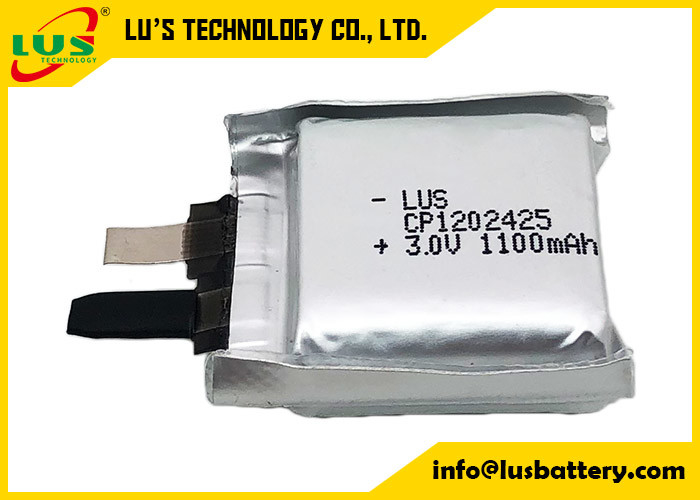 프리즈마틱 얇은 배터리 CP1202425 재충전되지 않는 기본 배터리 3.0 볼트 1100mAh 폴리머 리?? 셀 재충전되지 않는
