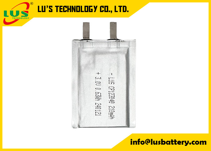 Cp123040 울트라 얇은 리?? 배터리 3.0 볼트 210mAh 리-Mno2 배터리 사용자 정의