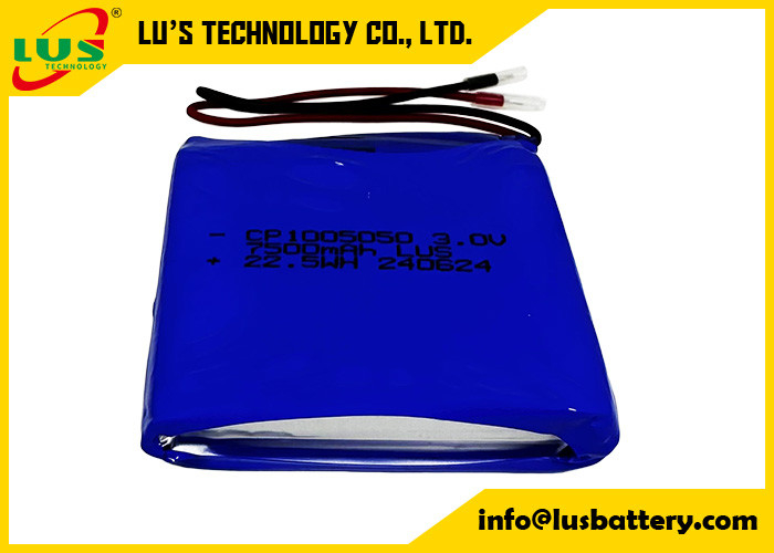 LiMnO2 초 얇은 셀 3V CP1005050 배터리 7500mAh 리?? 배터리 OEM ESL 라벨