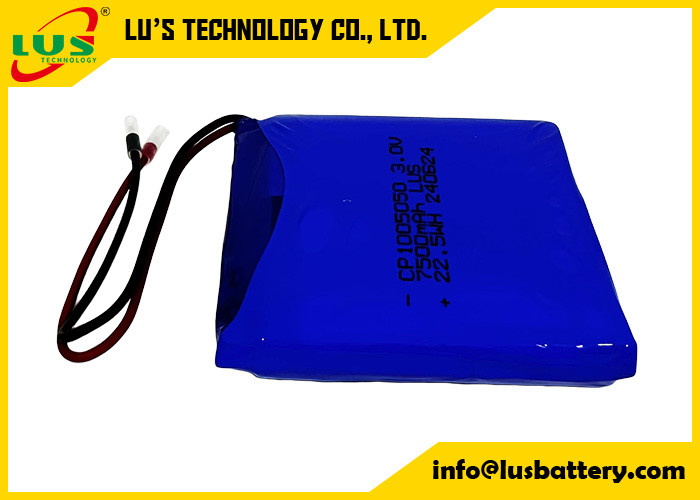 LiMnO2 초 얇은 셀 3V CP1005050 배터리 7500mAh 리?? 배터리 OEM ESL 라벨