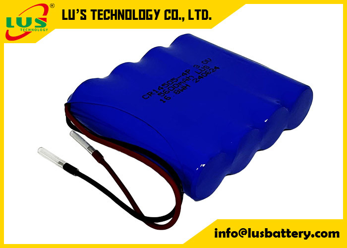 AA 배터리 팩 CR14505-4P 1차 리?? 배터리 CR14505 3.0 볼트 5600mAh 사용자 정의