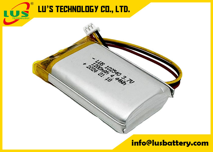 재충전 가능한 리?? 폴리머 배터리 LP102540 3.7V 1200mAh 4.44Wh 3.7 V 리포 배터리 OEM