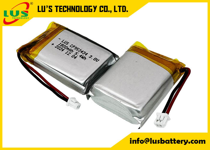 리?? 망간 이산화 배터리 CP952434 소프트 패키지 리?? 배터리 1800mAh 3.0 볼트 배터리
