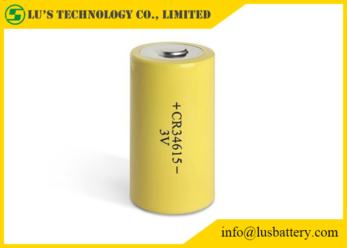 CR34615 3V 12ah 1 차적인 리튬 전지 3.0v 12000mah CR34615 Li MnO 힘 유형 D 크기 실린더 모양