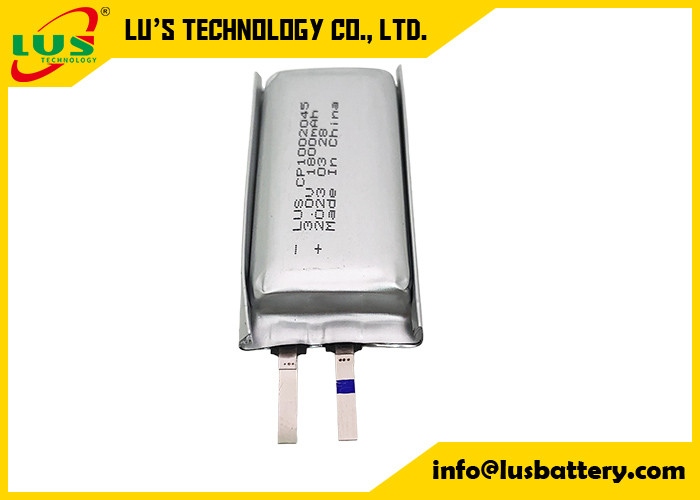 재충전되지 않는 얇은 리?? 이온 소프트팩 배터리 셀 CP1002045 3.0 볼트 리?? 배터리 2000mah