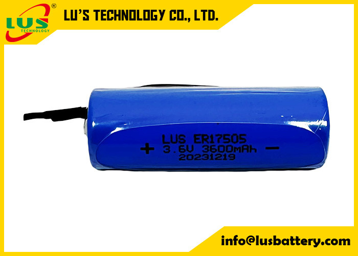 충전되지 않는 배터리 3600mAh 3.6 볼트 ER17505 리?? 티오닐 염화 배터리 사용자 정의 단말기