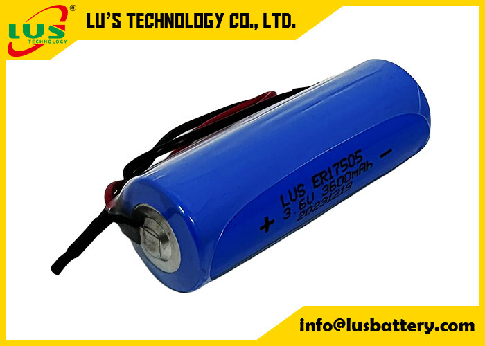 충전되지 않는 배터리 3600mAh 3.6 볼트 ER17505 리?? 티오닐 염화 배터리 사용자 정의 단말기