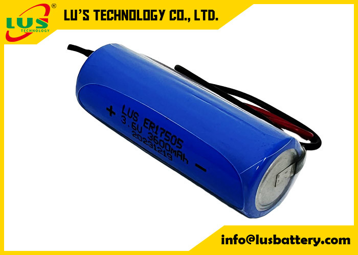 충전되지 않는 배터리 3600mAh 3.6 볼트 ER17505 리?? 티오닐 염화 배터리 사용자 정의 단말기