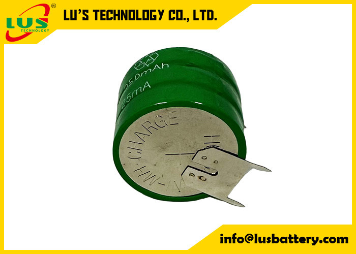 버튼 셀 (재충전) 250H NiMH 250mAh 3.6V Ni-MH 재충전 버튼 셀 팩 OEM