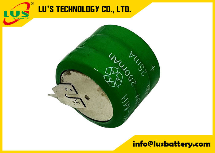NiMH 배터리 250H 1.2V 250mAh 버튼 셀 충전식 NiMH 배터리 3.6V NiMH 배터리